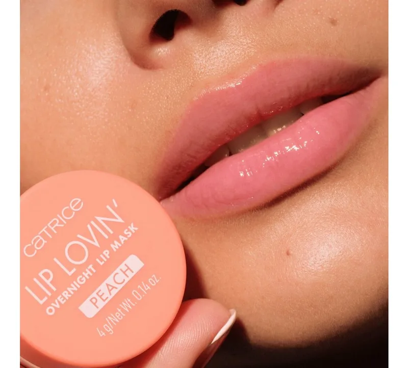 Lippenmaske Lip Lovin' Overnight Lip Mask, 3-tlg., Pflegende vegane Formel mit Pfirsicharoma und Pfirsichöl. de Catrice en Orange – photo du produit 5 sur 5