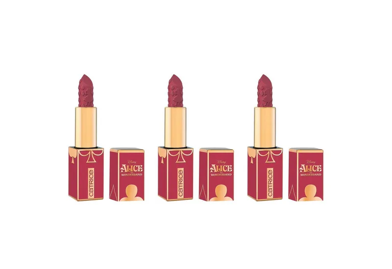 Lippenstift Disney Alice in Wonderland Semi-Matte Lipstick, 3-tlg. von Catrice – Produktfoto 1 von 3