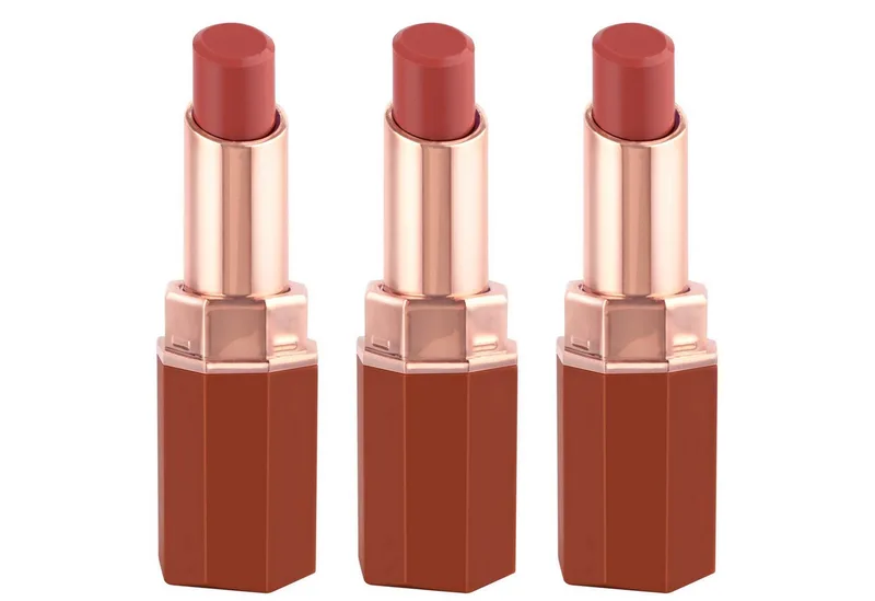 Lippenstift ESPRESSO YOURSELF High Shine Gloss Lipstick, 3-tlg., 2-in-1 Gloss-Lippenstift, vegan, mittlerer Natur-Ton, glänzend. fra Catrice i Rød – produktbillede 1 af 4