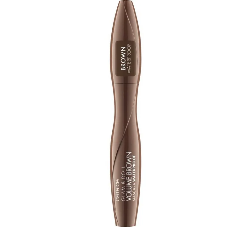 Mascara Glam & Doll Volume Brown Mascara Waterproof, 3-tlg., Wasserfest und volumengebend für einen natürlichen Alltagslook! fra Catrice i Brun – produktbillede 3 af 5
