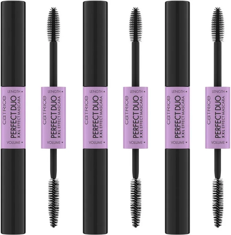 Mascara Perfect Duo XXL Effect Mascara, 3-tlg., mit intensiv schwarzer Farbe de Catrice en Noir – photo du produit 1 sur 5