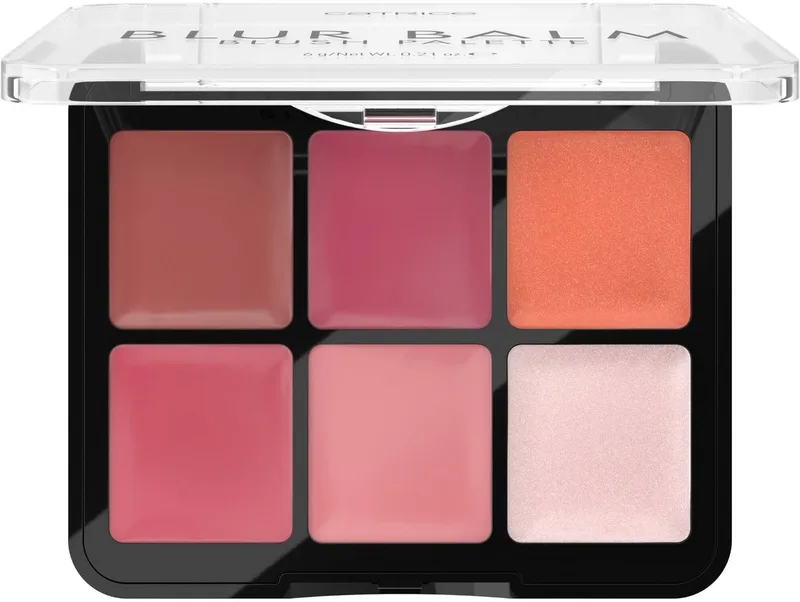 Rouge-Palette Blur Balm Blush Palette, Perfekt für zarte Akzente oder kräftige Farbmomente fra Catrice i Flerfarvet – produktbillede 2 af 3