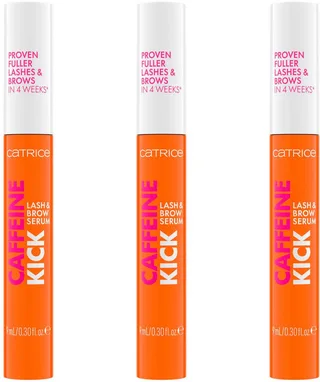 Wimpernserum CAFFEINE KICK LASH & BROW SERUM, 3-tlg., für vollere Wimpern und Augenbrauen by Catrice in White – product photo 1 of 5