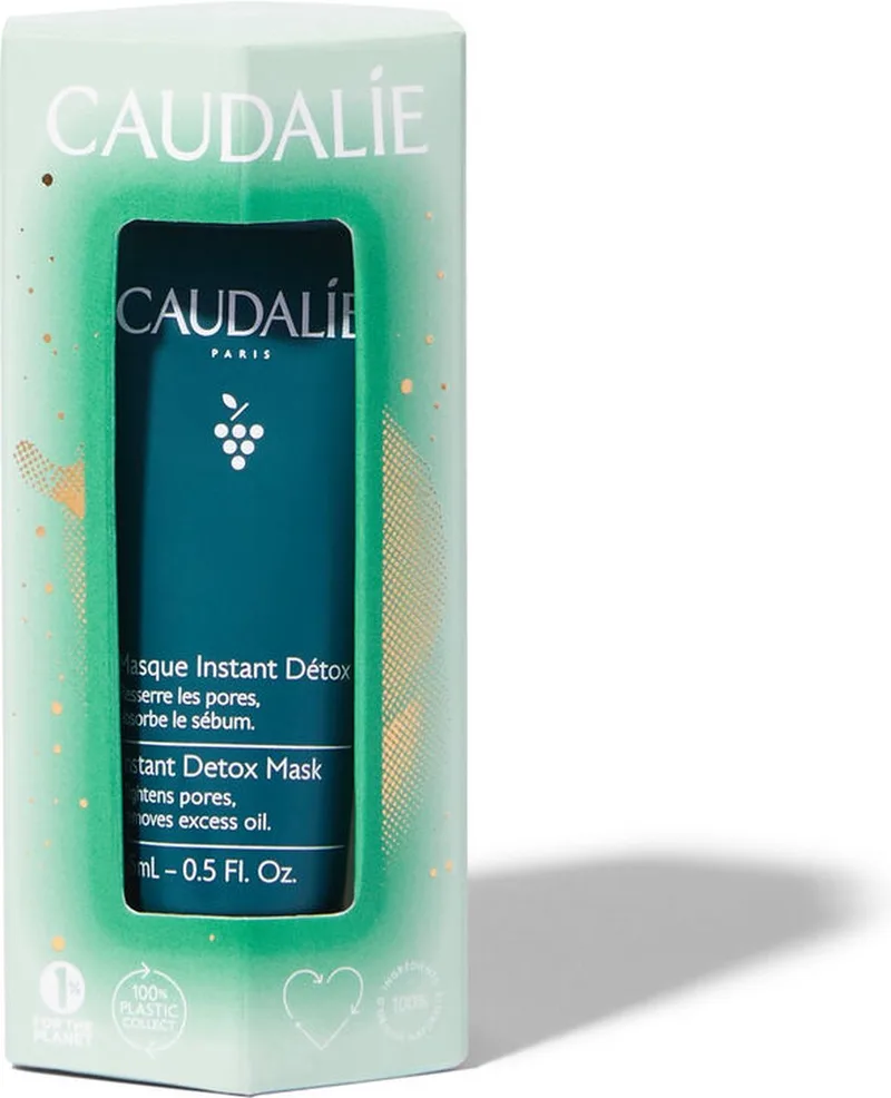 Kerstset Schoonheidelixir 30 ml en Instant Detox masker 15 ml fra Caudalie – produktbillede