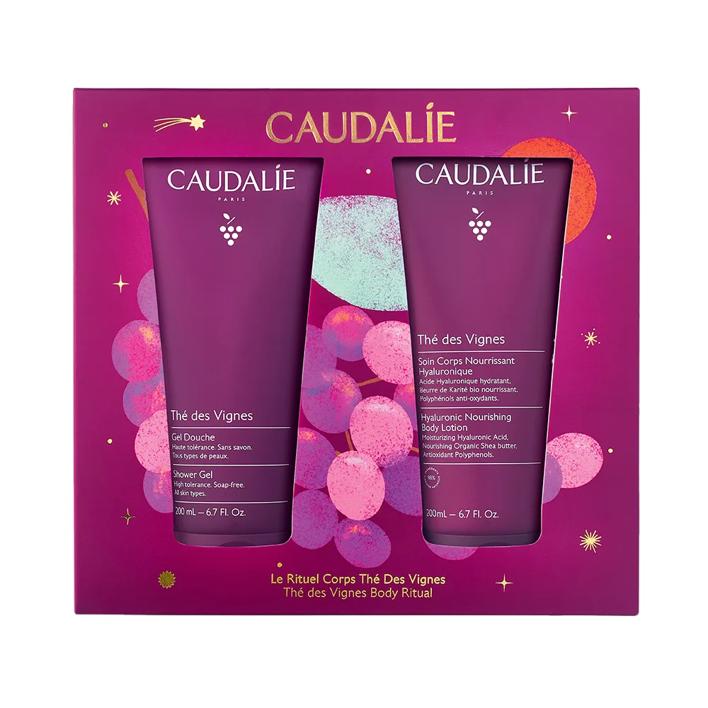Thé des Vignes Lichaamsset | Douchegel & Voedende Bodylotion från Caudalie – produktbild