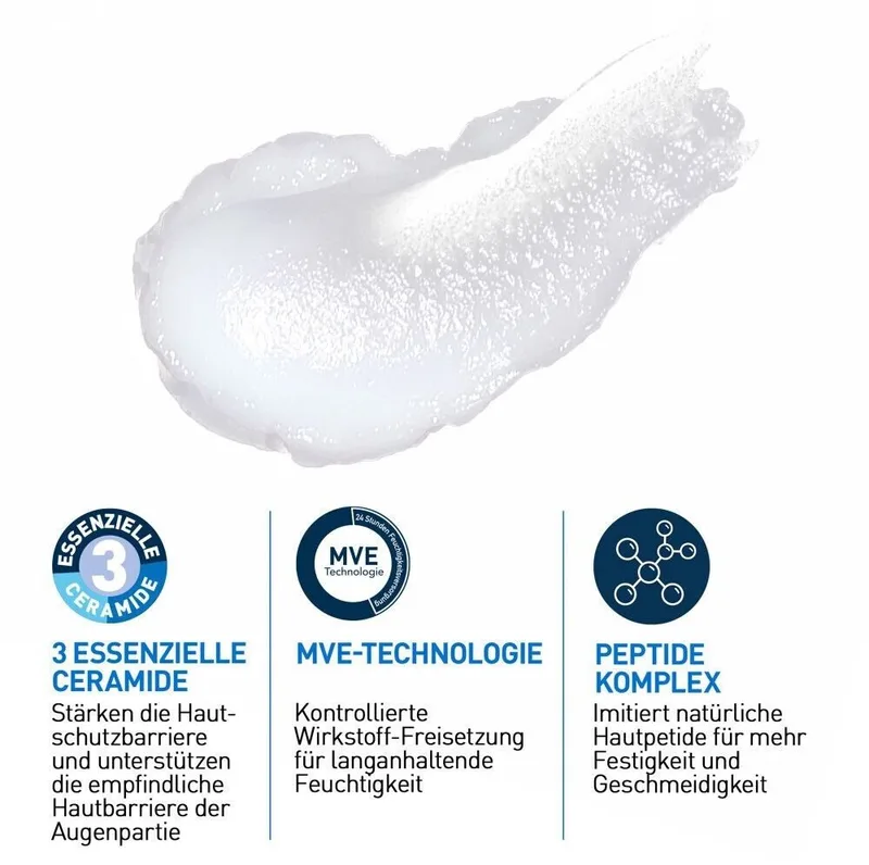 Anti-Aging-Augencreme Skin renewing Augencreme für einen wachen Blick, Aufhellende Anti-Aging-Augencreme van CeraVe in 15 ml – productfoto 3 van 5