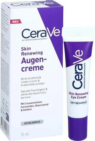 Anti-Aging-Augencreme Skin renewing Augencreme für einen wachen Blick, Aufhellende Anti-Aging-Augencreme van CeraVe in 15 ml – productfoto 4 van 5