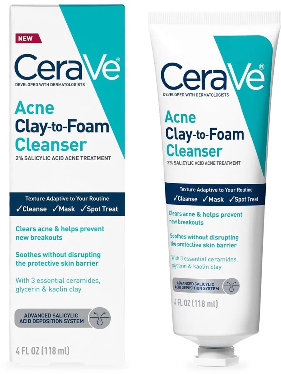 Clay To Foam Acne Face Wash de CeraVe – photo du produit