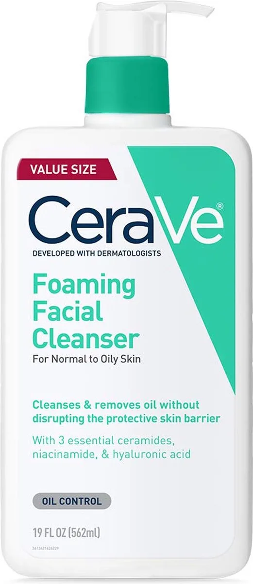 Foaming Facial Cleanser for Normal to Oily Skin Reinigingsgel - normale tot vette huid de CeraVe en 562 ml – photo du produit