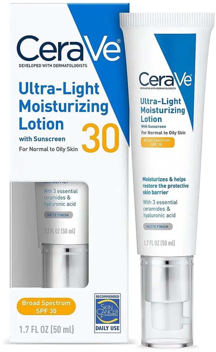 hydraterende crème with SPF 30 Licht-Gewicht - Zonnebrandcrème - Gezichtscrème by CeraVe – product photo