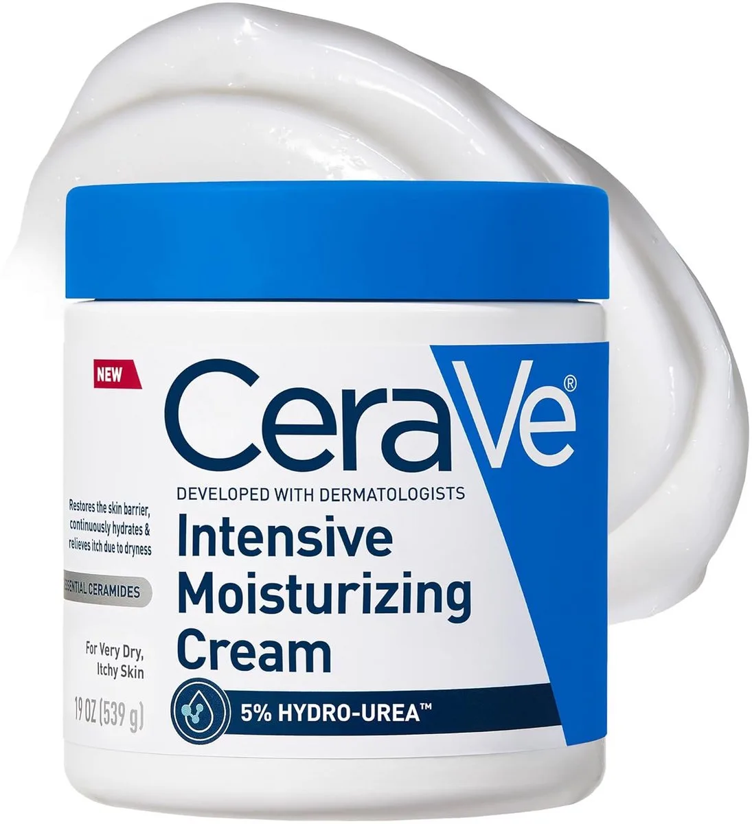 Intensive Moisturizing Cream – Bodycrème met Shea Butter – 72 Uur Hydratatie – Parfumvrij de CeraVe – photo du produit
