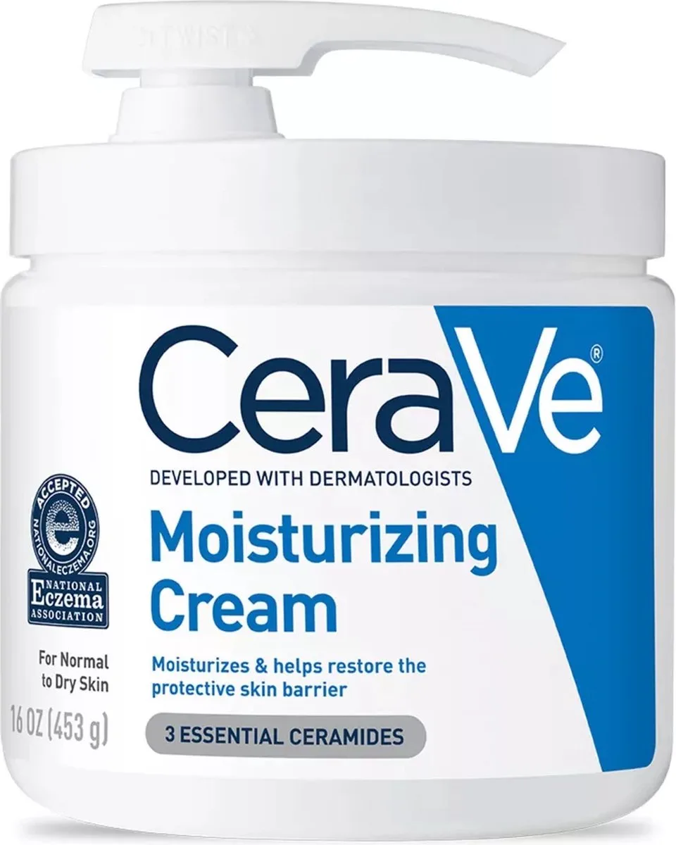 Moisturizing Cream Face and Body - hydraterende crème - Droge huid - 453g - Pump de CeraVe – photo du produit