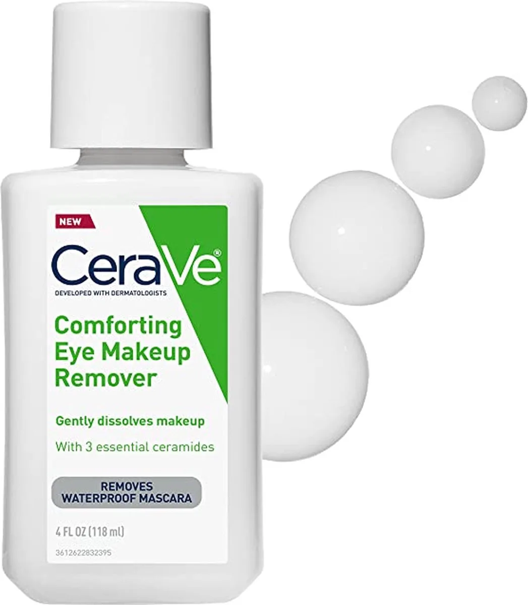 Oogmake-up Remover - Waterproof make-up remover met hyaluronzuur en ceramiden - Niet-comedogeen, geurvrij, niet-vettig de CeraVe en 118 ml – photo du produit