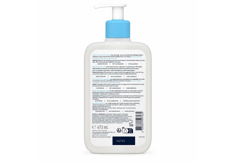 SA Smoothing Cleanser - Dry Rough Bumpy Skin von CeraVe in 473 ml – Produktfoto