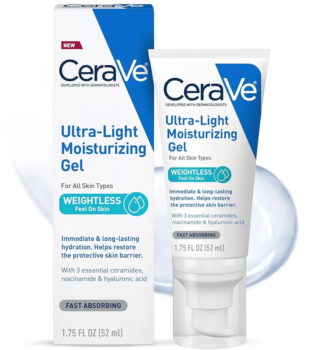 Ultra-Light Moisturizing Gel - Niacinamide, Hyaluronic Acid fra CeraVe – produktbillede