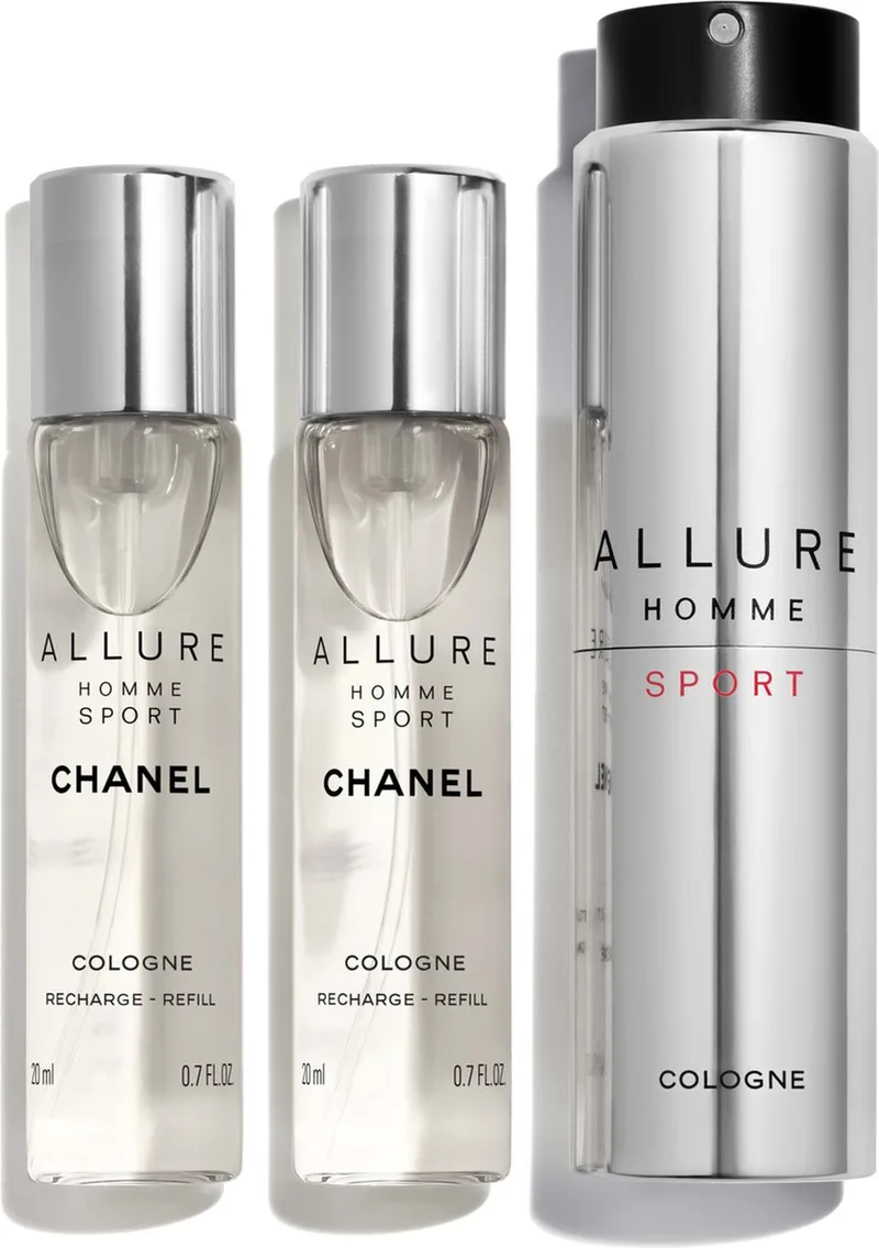 Allure Homme Sport Geschenkset Eau de Cologne Travel Spray 20 ml + 2x navulling 20 ml 1 set von Chanel – Produktfoto