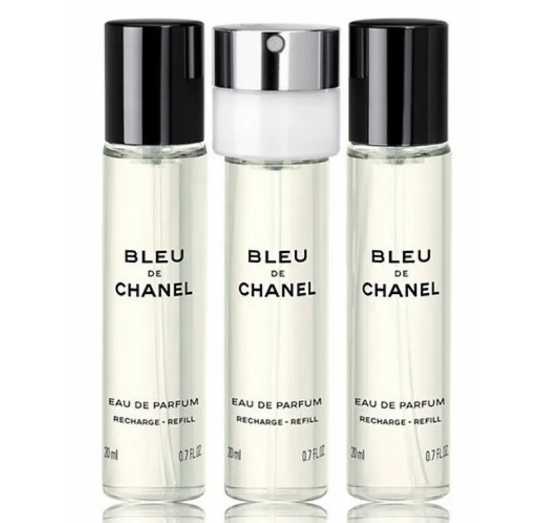 Bleu de Chanel Twist and Spray Refill - 3 x 20 ml - eau de parfum - 3 navullingen von Chanel – Produktfoto 2 von 3