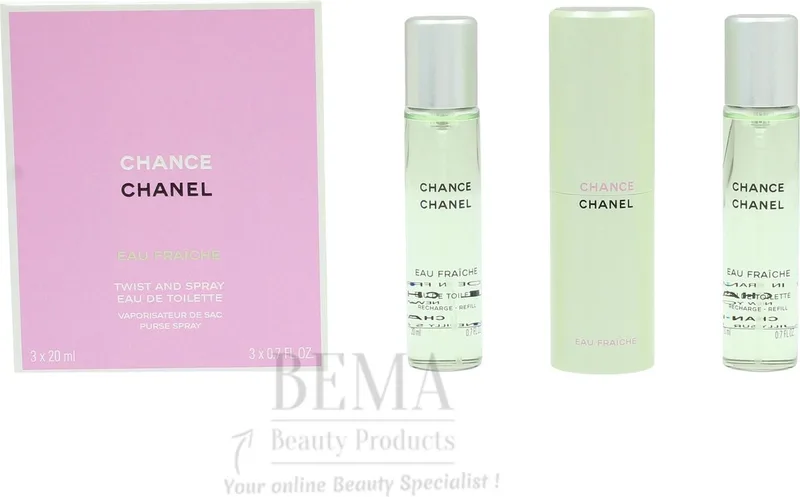 Chance Eau Fraiche EDT Refillable 3x 20 ml fra Chanel – produktbillede