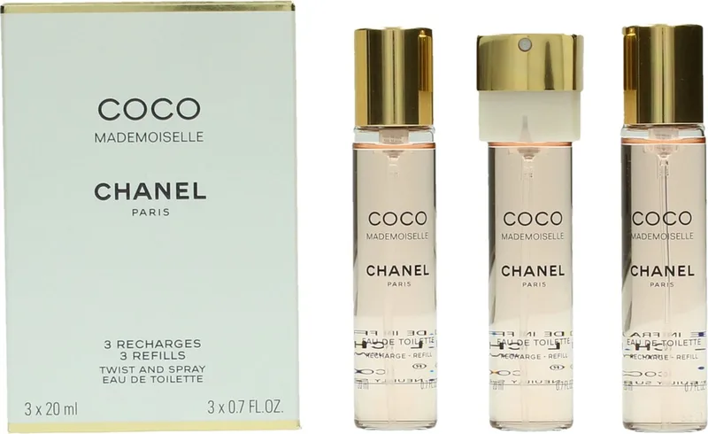 Coco Mademoiselle Geschenkset - 3x Eau de Toilette Refill fra Chanel – produktbillede