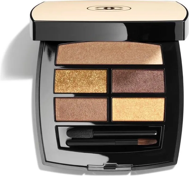 Les Beiges Healthy Glow Natural Oogschaduw palet - Deep by Chanel in Gold – product photo