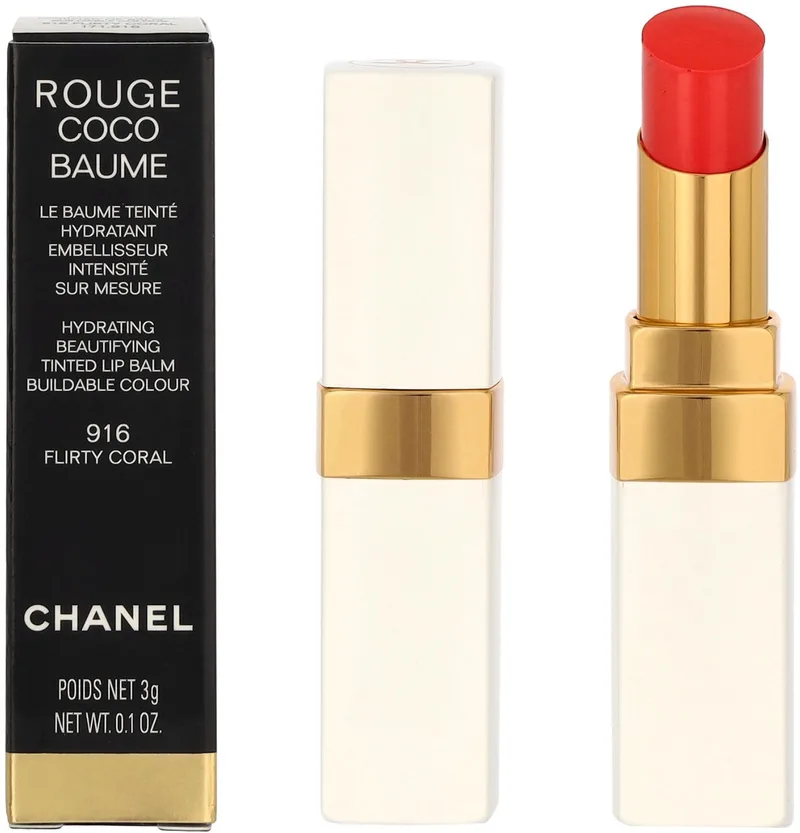 Rouge Coco Baume Lip Balm 916 Flirty Coral 3 gr de Chanel en Rose – photo du produit