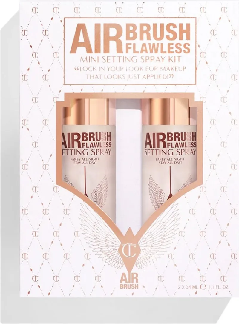 Airbrush Flawless Mini Setting Spray Kit - Limited Edition Make-up Set voor Een Perfecte Look [2x 34ml] de Charlotte Tilbury – photo du produit