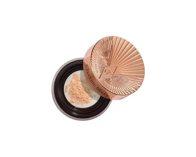 Fixierspray AIRBRUSH FLAWLESS BLUR LOOSE POWDER - Fixierspray und Fixierpuder fra Charlotte Tilbury i Medium to tan with warm, Neutral undertones – produktbillede