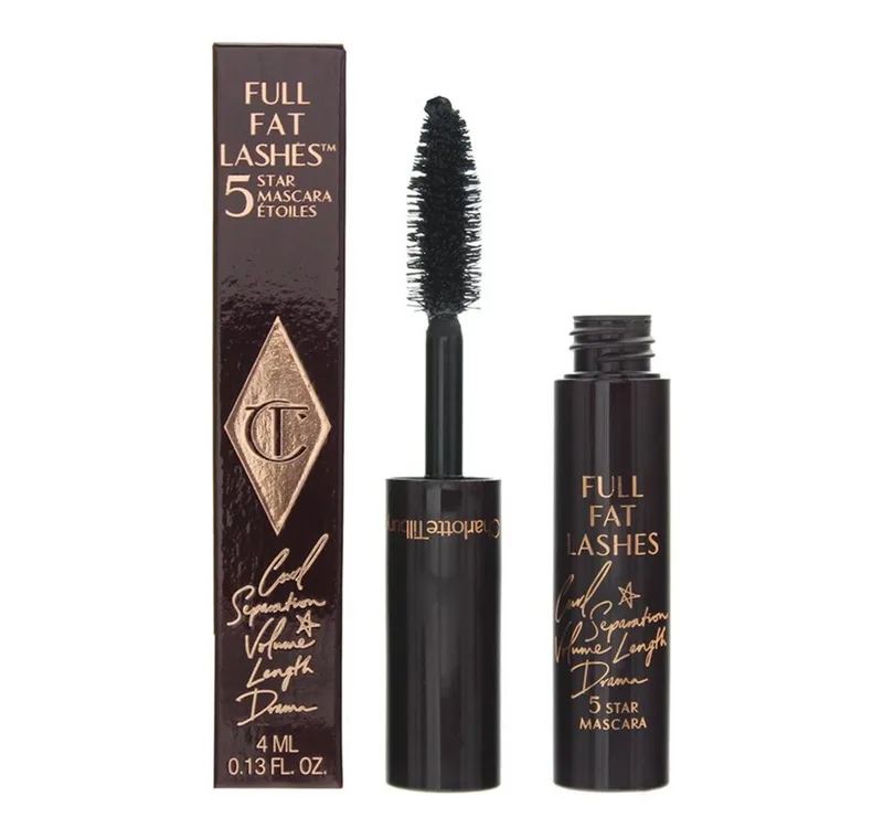 Full Fat 5 Star Glossy Mascara - Objemová + Prodlužující Řasenka 4 Ml fra Charlotte Tilbury i Sort – produktbillede 3 af 3