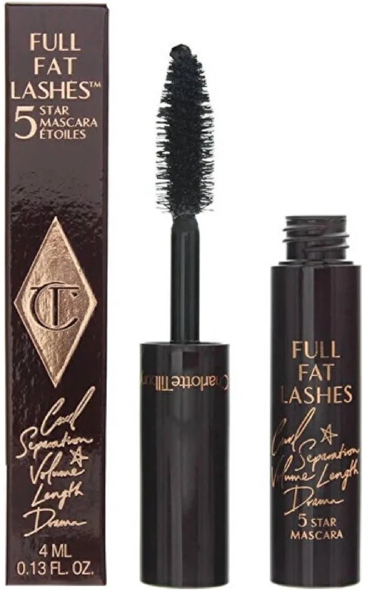 Full Fat 5 Star Glossy Mascara - Objemová + Prodlužující Řasenka 4 Ml fra Charlotte Tilbury i Sort – produktbillede 1 af 3