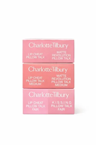 Lippenpflege-Set Pillow Talk Duo Lip Set 1,5g Lippenstift & 0,8g Lipliner de Charlotte Tilbury en Rose – photo du produit 2 sur 2