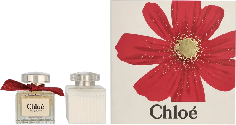 Chloé Intense Giftset - 50 ml eau de parfum spray + 100 ml bodylotion - cadeauset voor dames fra Chloé – produktbillede