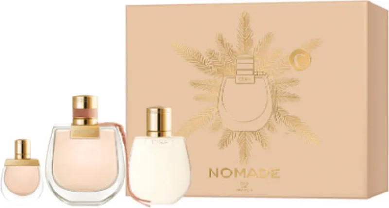 Nomade 3 Piece Gift Set: Eau De Parfum 75ml - Eau De Parfum 5ml - Body Lotion 100ml fra Chloé – produktbillede