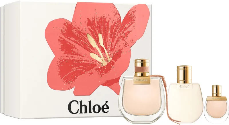 Nomade Giftset - 75 ml eau de parfum spray + 5 ml eau de parfum tasspray + 100 ml bodylotion - cadeauset voor dames von Chloé – Produktfoto