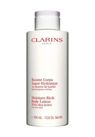 Bodylotion Körperpflege Moisture-Rich Body Lotion Packung, 1-tlg., BodyLotion fra Clarins i Hvid, 400 ml – produktbillede 1 af 3