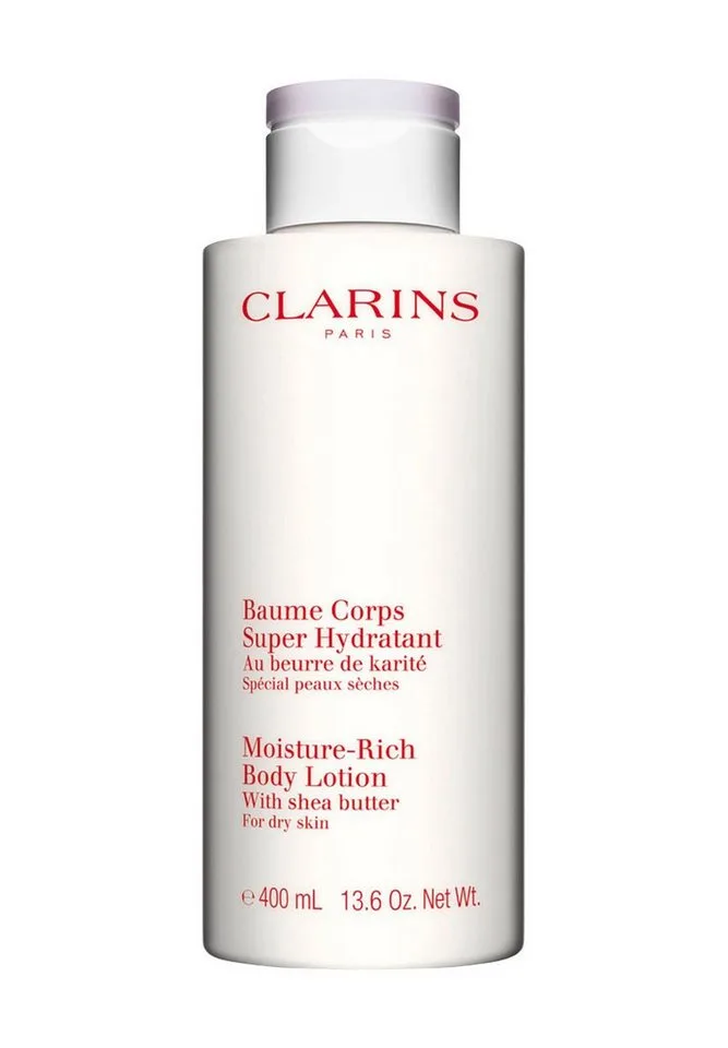 Bodylotion Körperpflege Moisture-Rich Body Lotion Packung, 1-tlg., BodyLotion fra Clarins i Hvid, 400 ml – produktbillede 1 af 3