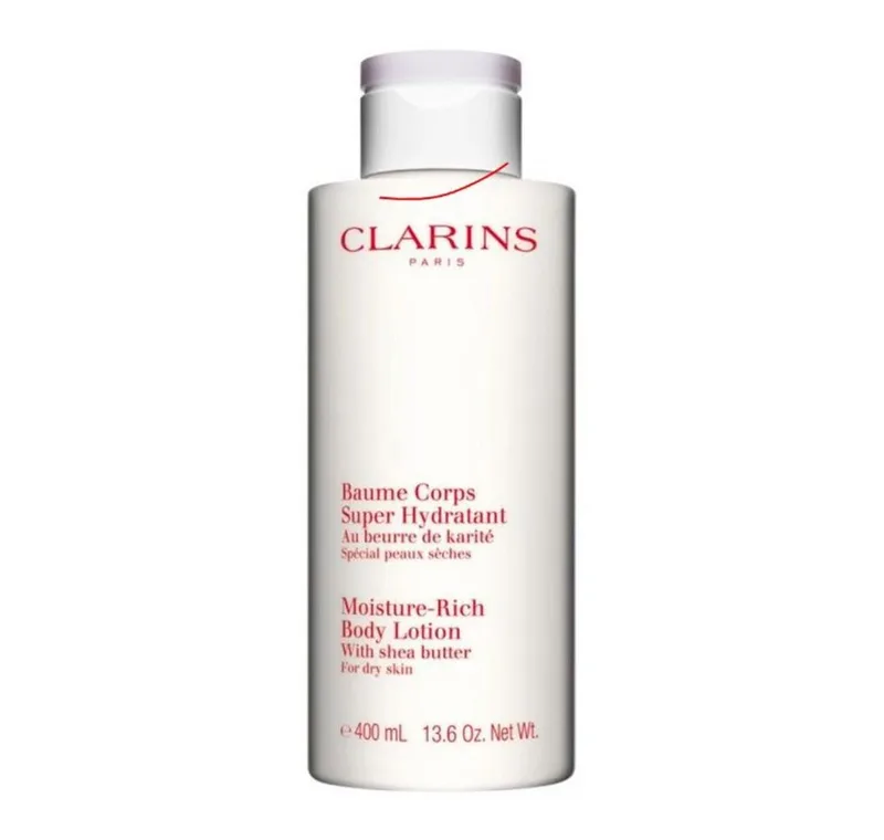 Bodylotion Körperpflege Moisture-Rich Body Lotion Packung, 1-tlg., BodyLotion fra Clarins i Hvid, 400 ml – produktbillede 3 af 3