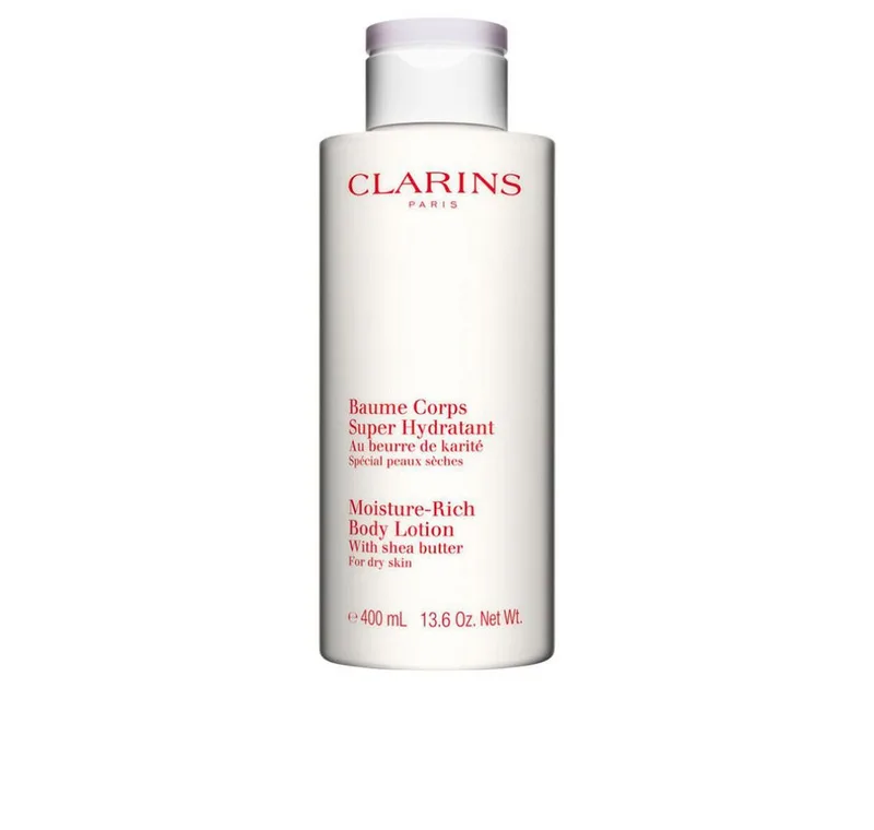 Bodylotion Körperpflege Moisture-Rich Body Lotion Packung, 1-tlg., BodyLotion fra Clarins i Hvid, 400 ml – produktbillede 2 af 3