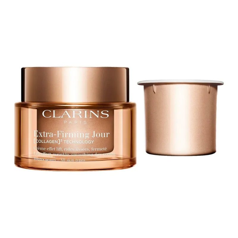 Extra-Firming Jour Refill Dagcrème - Verstevigende dagcrème met collageen fra Clarins i 50 ml – produktbillede 4 af 5