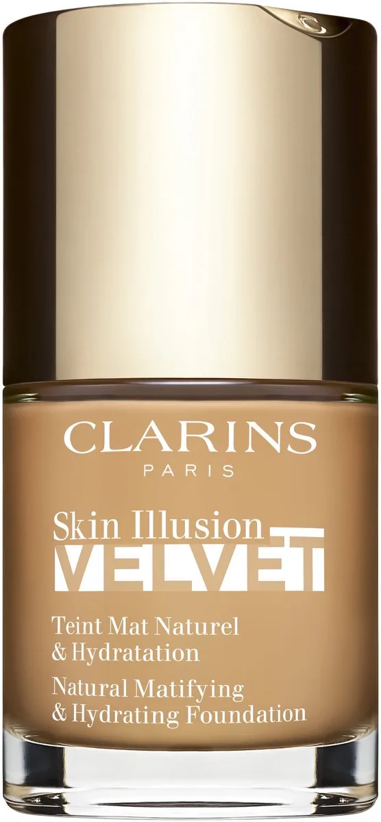 Foundation Skin Illusion Velvet Natural Matifying & Hydrating Foundation by Clarins in 112.3N Sandelwood – product photo