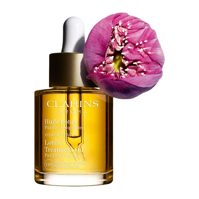 Huile Lotus - Gezichtsolie fra Clarins i 30 ml – produktbillede 4 af 4