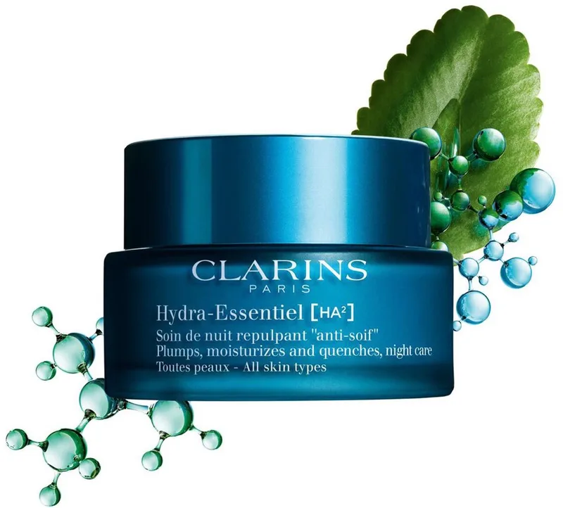 Hydra-Essentiel Moisturizing Night Cream - alle huidtypes fra Clarins i 50 ml – produktbillede 1 af 4