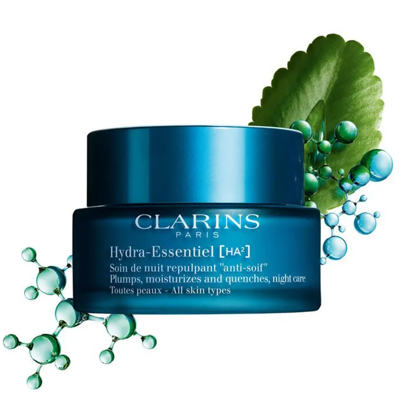 Hydra-Essentiel Moisturizing Night Cream - alle huidtypes fra Clarins i 50 ml – produktbillede 4 af 4