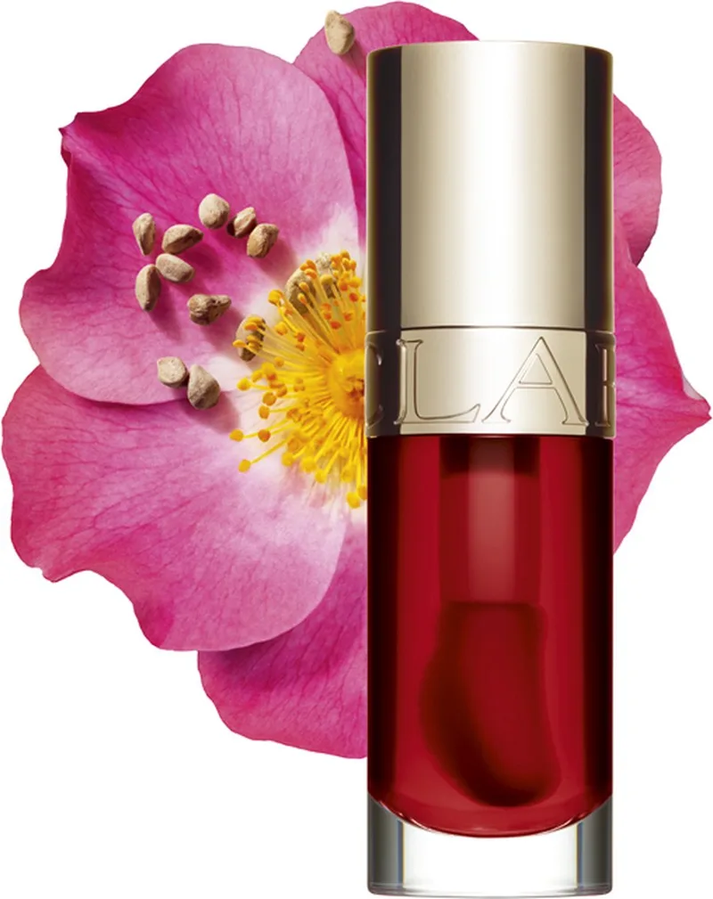 Lip Comfort Oil - Lipgloss - 7 ml fra Clarins i 08 strawberry – produktbillede