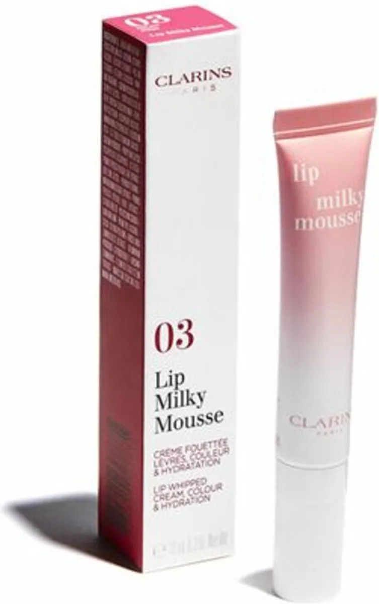 Lip Milky Mousse - 03 - 10 ml - Lipgloss von Clarins in Milky Pink – Produktfoto