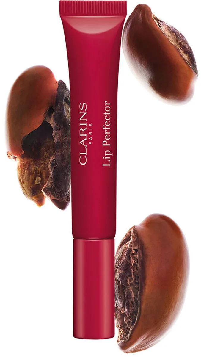 Lip Perfector Glow | 18 - Intense Garnet | Lipgloss 12 ml fra Clarins i 18 intense garnet – produktbillede