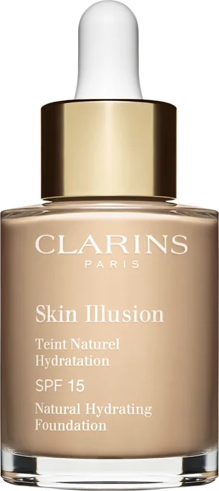 Skin Illusion SPF 15 Natural Hydrating - Foundation - 105 Nude - 30 ml fra Clarins i 105 nude – produktbillede 1 af 2