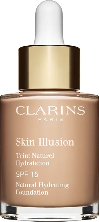 Skin Illusion SPF 15 Naturel Hydratation - Foundation - 107 - 30 ml fra Clarins i Beige – produktbillede 1 af 2