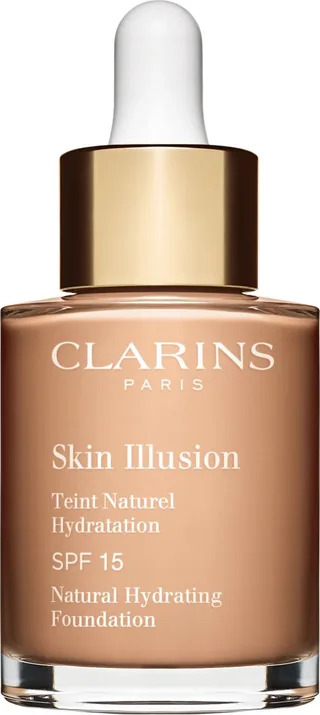 Skin Illusion SPF 15 Naturel Hydratation - Foundation - 108 Sand - 30 ml van Clarins in Beige – productfoto 1 van 2