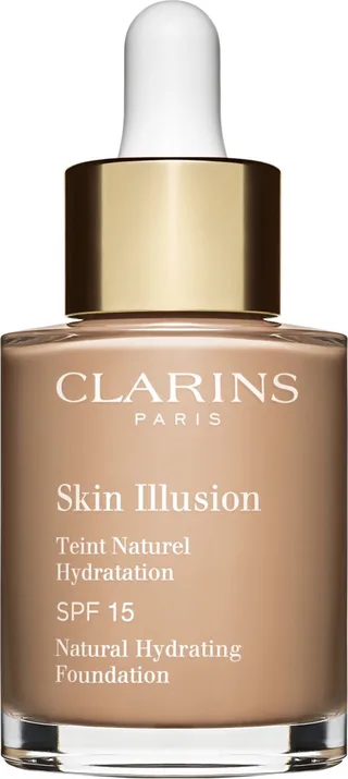 Skin Illusion Teint Naturel Hydratation - SPF 15 - Foundation - 109 Wheat - 30 ml fra Clarins i 109 – wheat 30 ml – produktbillede 1 af 2