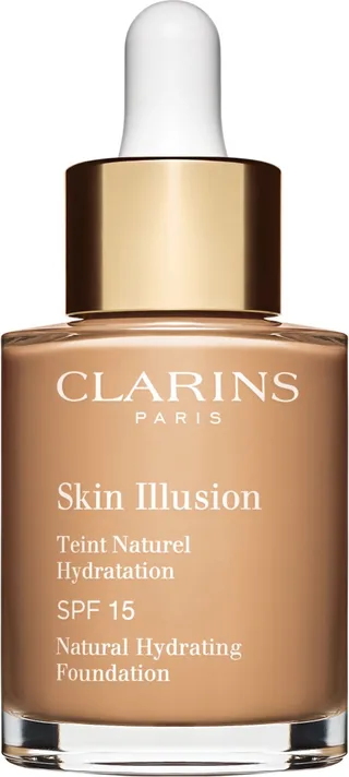Skin Illusion Teint Naturel Hydratation - SPF 15 - Foundation - 110 Honey - 30 ml fra Clarins i Beige – produktbillede 1 af 2